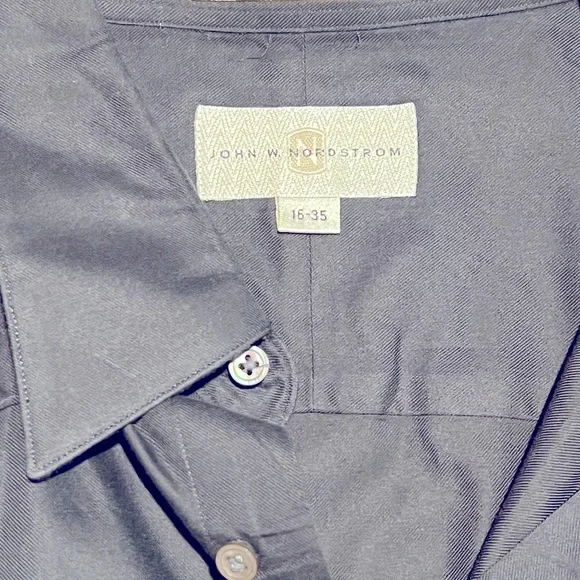 john w nordstrom dress shirt W. Traditional Fit Men Size 17-33 BEIGE Plaid Cotton this shirt is versatile for various occasions JOHN W. NORDSTROM SHIRT BUTTON